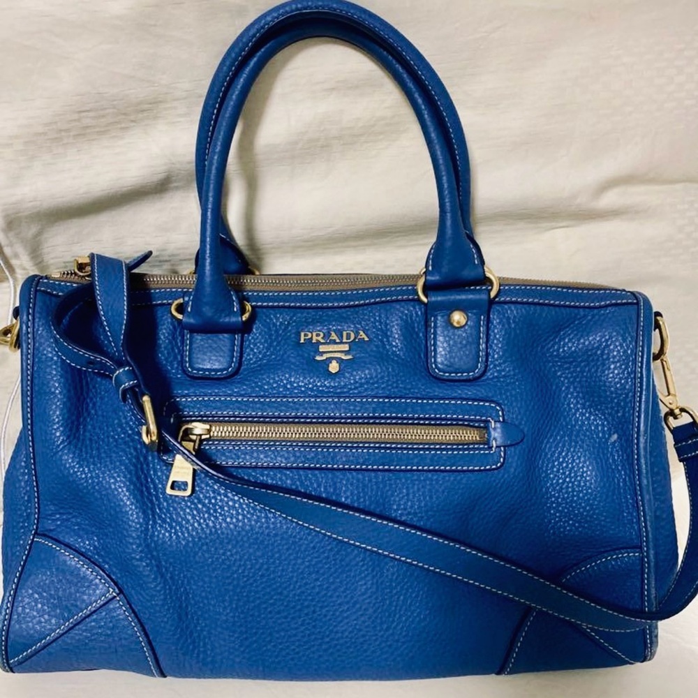 Authentic Prada Vitello Daino Large Leather Bag**Final Reduced Price**
